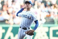 立石に注目が集まりがちだが、高校生離れした完成度を誇る石垣もまた１位指名は確実だ。（写真）THE DIGEST写真部