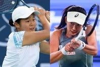 内島（右）と園部（左）が東レPPOの本戦ワイルドカードを獲得した。（C）Getty Images