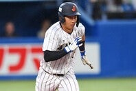 慢性的な長打力不足に苦しんでいるドラゴンズだけに、競合覚悟で立石の指名を敢行すべきか。（写真）THE DIGEST写真部