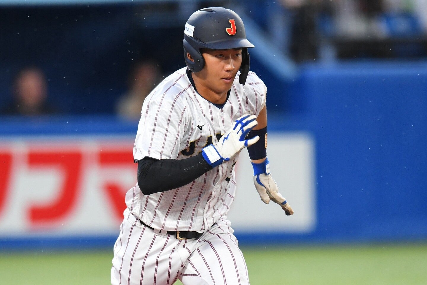 慢性的な長打力不足に苦しんでいるドラゴンズだけに、競合覚悟で立石の指名を敢行すべきか。（写真）THE DIGEST写真部