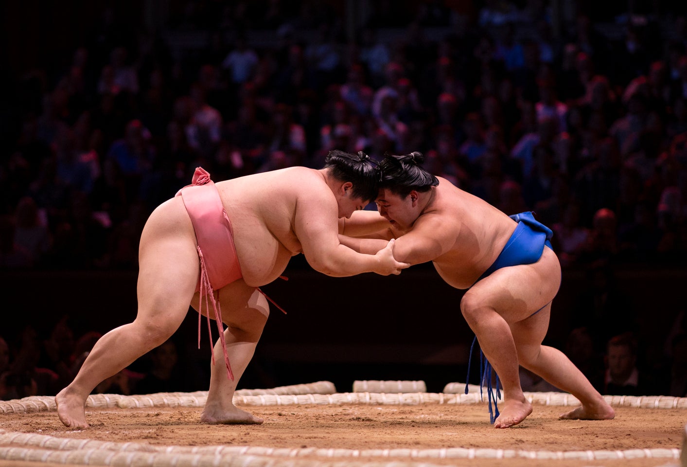 溜席にいた英国人が呆然とした技が繰り広げられた。(C)Getty Images