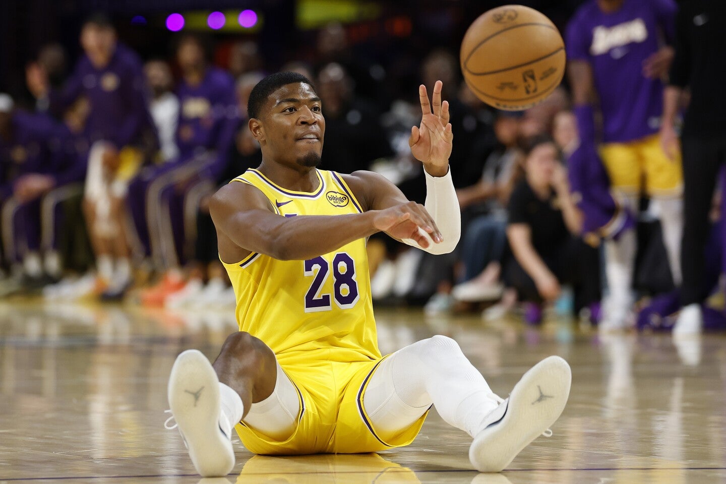八村は開幕戦で３本の３ポイントを決めて９得点をマークした。(C)Getty Images