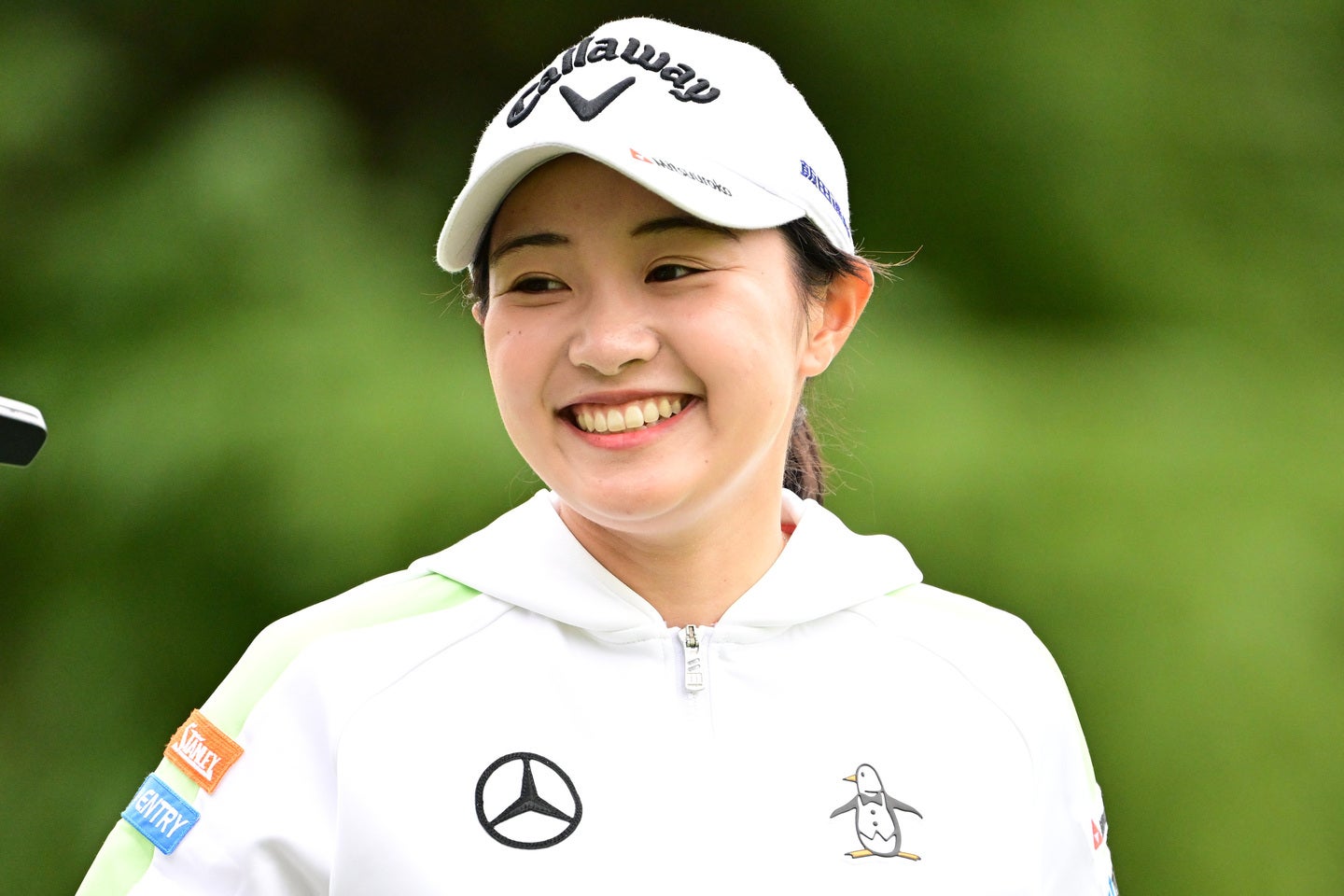 自転車で転倒し、左ひじを負傷していたことを明かした三浦。(C)Getty Images