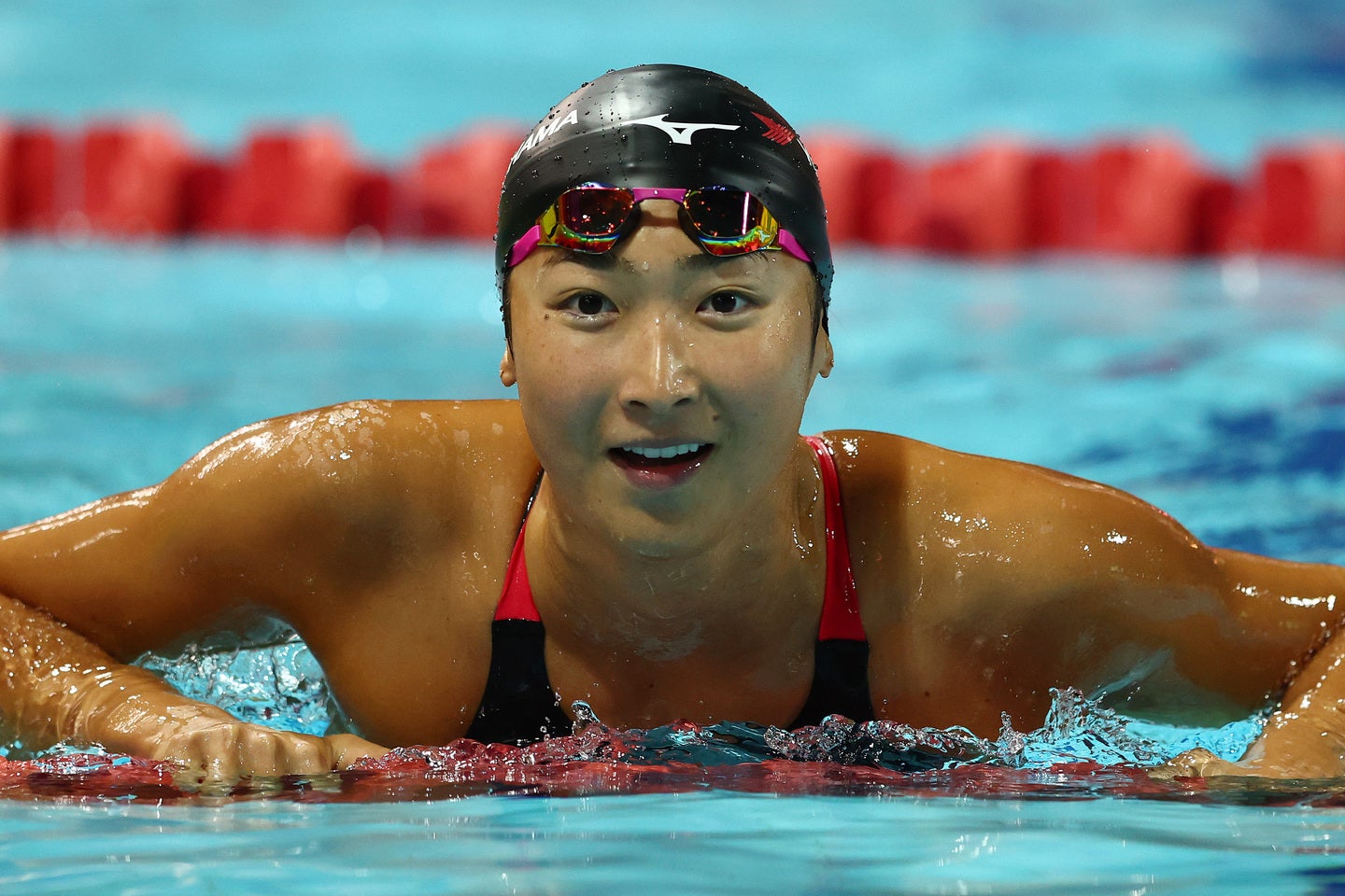 近藤真彦さんとのツーショット写真が話題の競泳女子・池江璃花子。(C)Getty Images