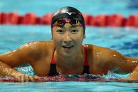 近藤真彦さんとのツーショット写真が話題の競泳女子・池江璃花子。(C)Getty Images