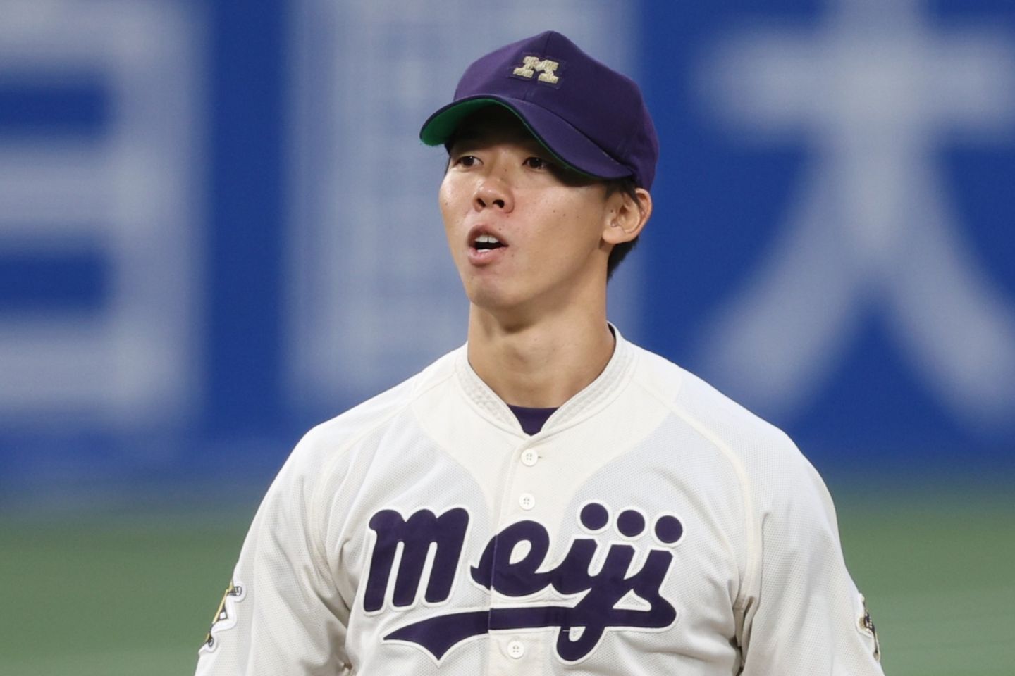 日本ハムから１位指名を受けた明治大の大川。(C) THE DIGEST