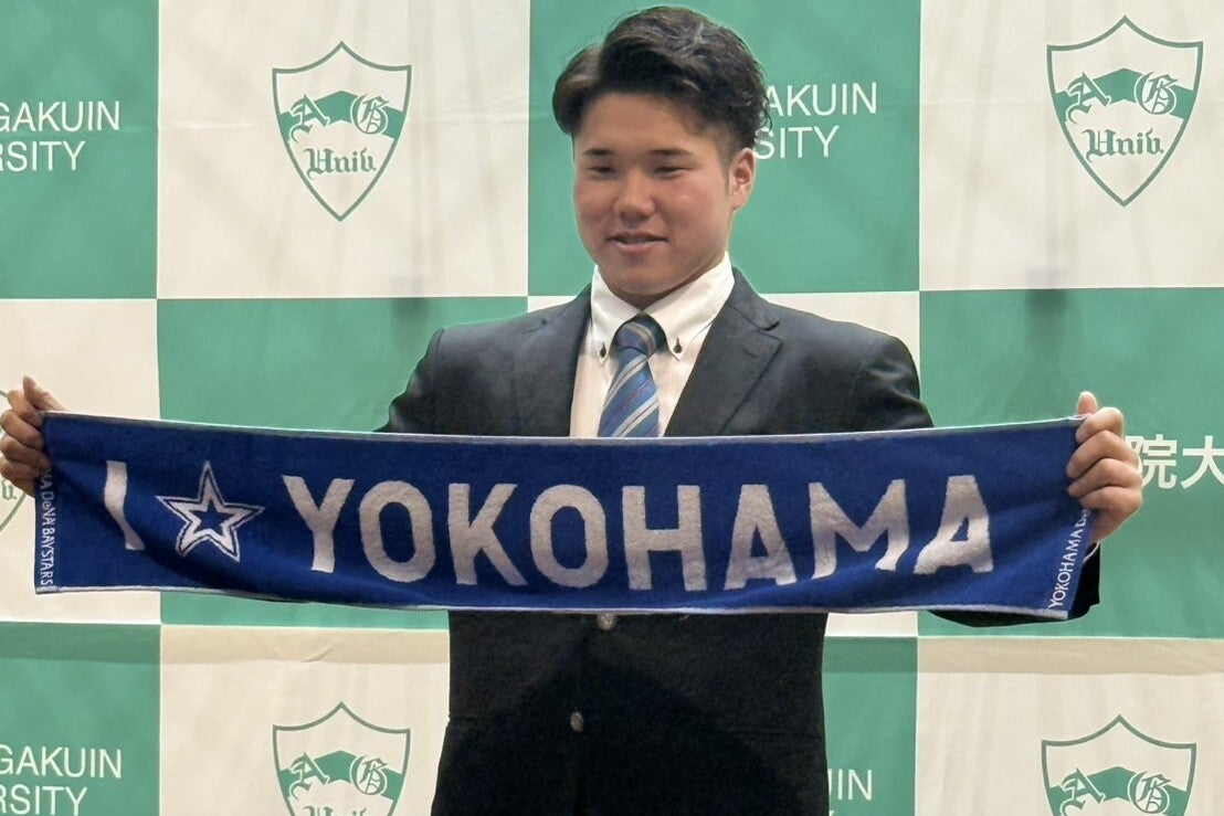 確実性とパワーを兼ね備えた好打者として評価を集める小田。青山学院大からは3年続けて2人がドラフト1位指名された。
