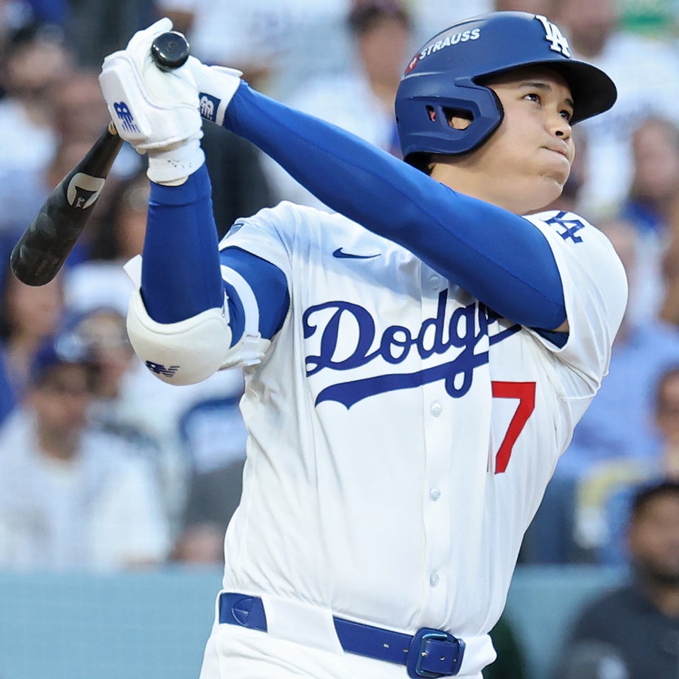 今季ポストシーズンで長打力が光る大谷。(C) Getty Images