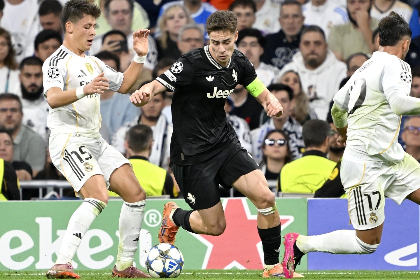 敵地でのR・マドリー戦に0-1で敗れたユベントス。ユルディズはチーム最多3本のシュートを放った。(C)Getty Images