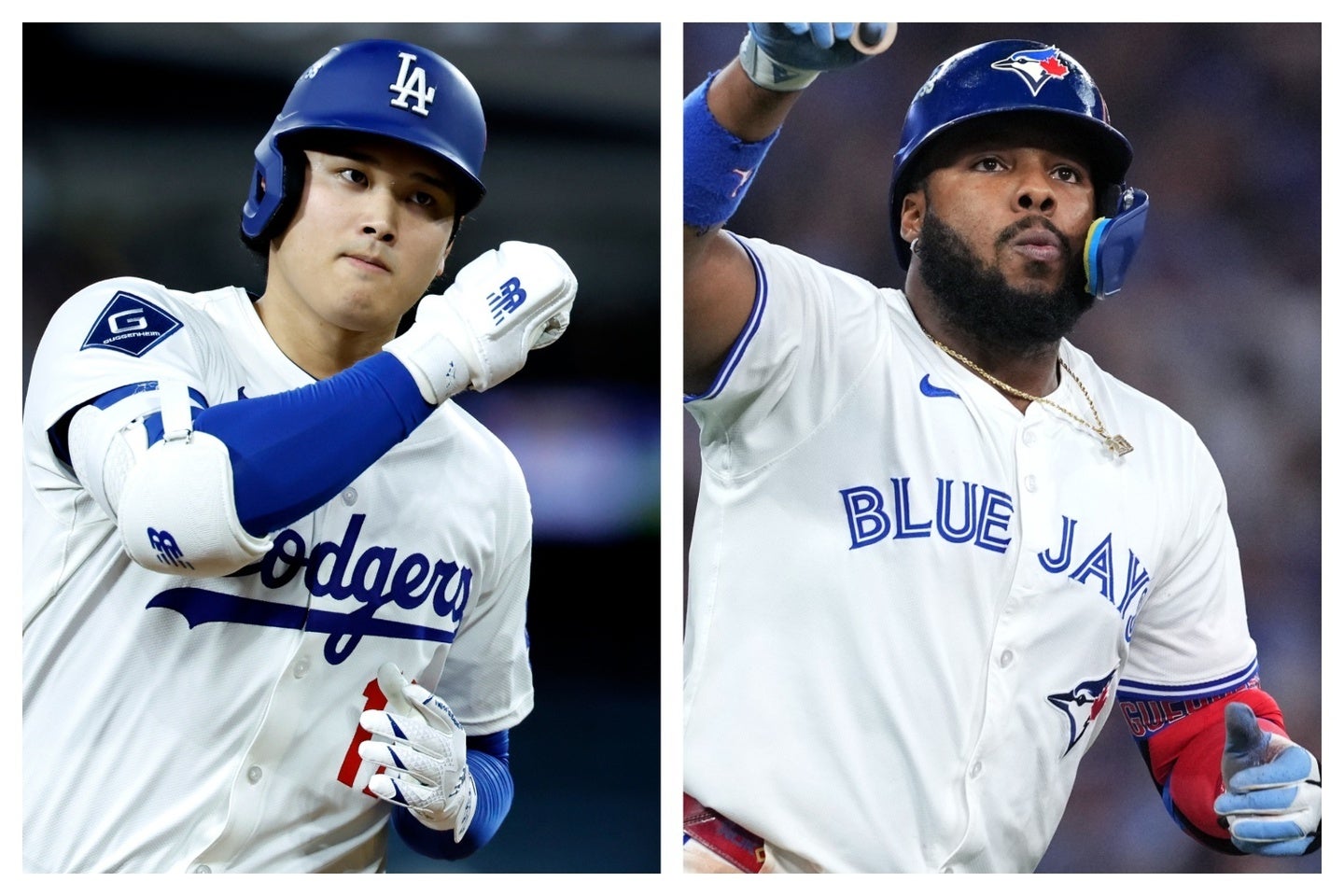 大谷擁するドジャースとゲレーロJr.が引っ張るブルージェイズ。最後に笑うのはどちらのチームだろうか。写真:GETTY IMAGES