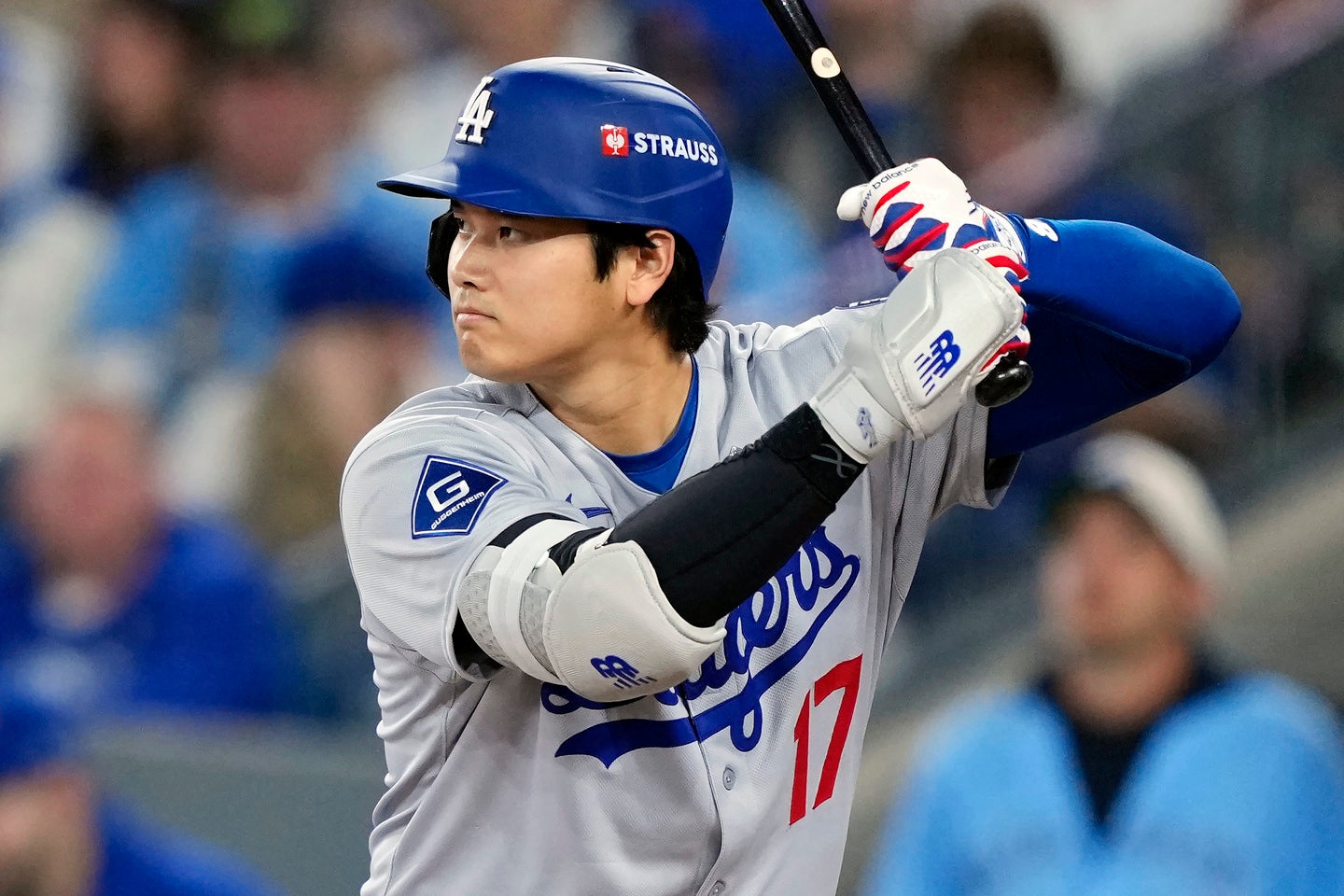 ワールドシリーズ1号ホームランを放った大谷。(C) Getty Images