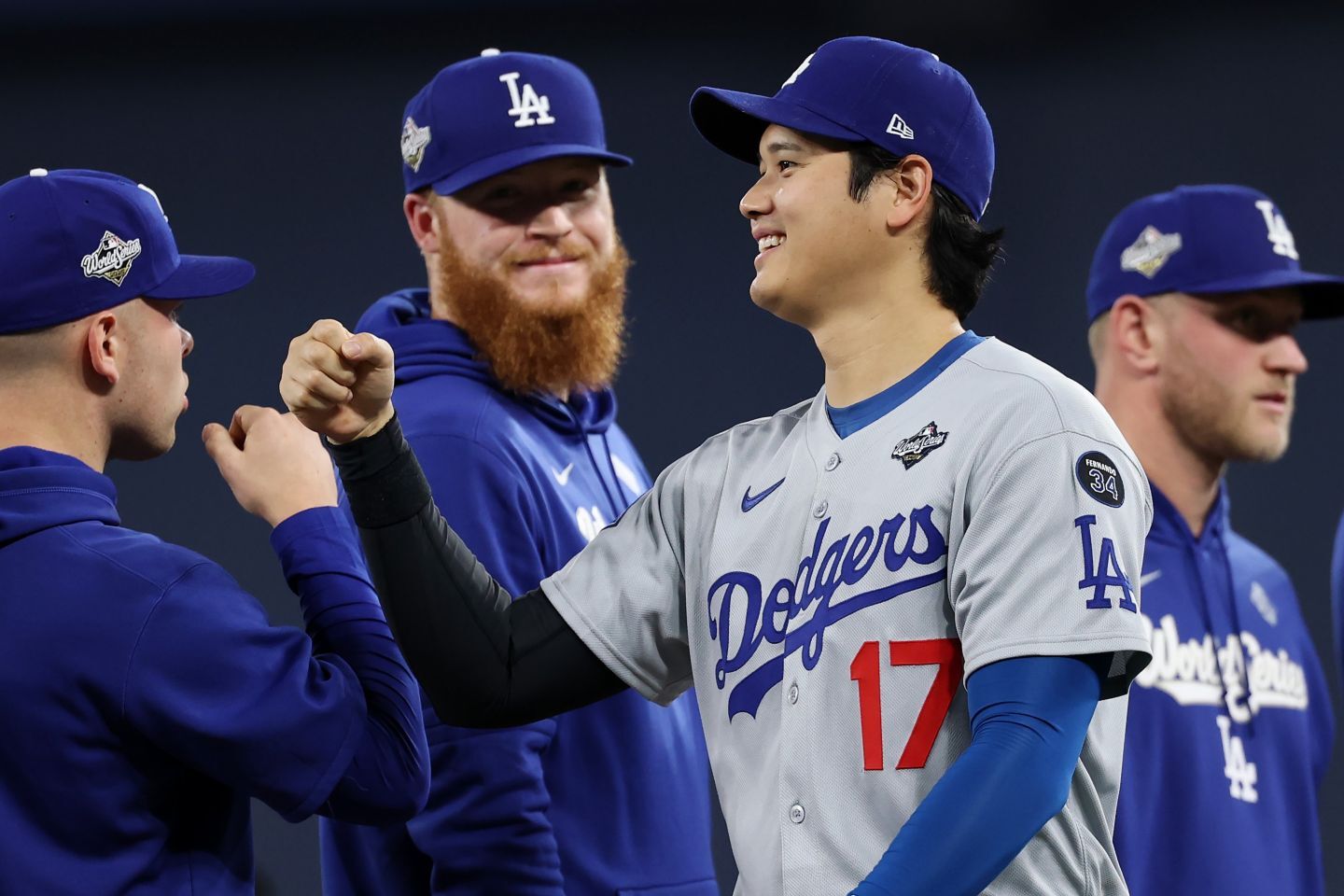 ワールドシリーズ第1戦で初本塁打を放った大谷。(C) Getty Images