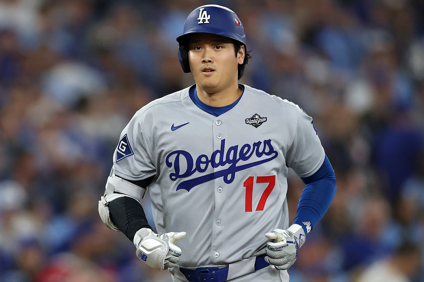 WS第2戦・第3打席はファウルフライだった大谷。(C)Getty Images