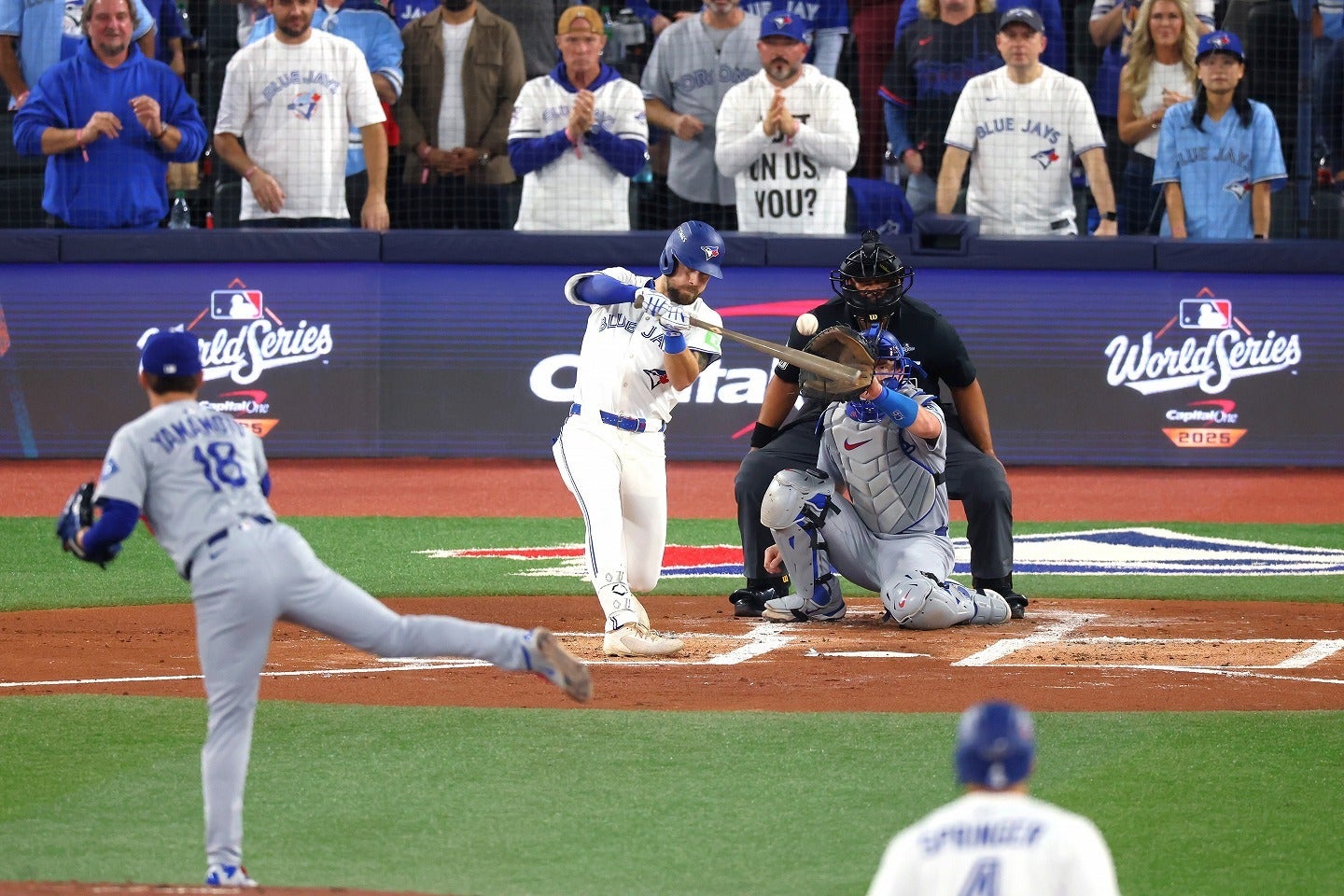 大谷の後ろに」 WSを特等席から観戦しているファンの“姿”がネットで