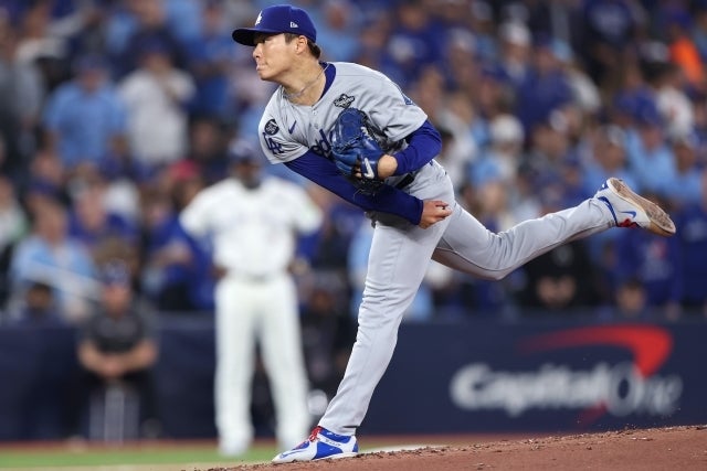 山本はブルージェイズを相手に完投勝利を挙げた。(C)Getty Images