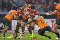 日本は世界ランク７位のオーストラリアを相手に善戦したが、惜しくも敗れた。(C) Getty Images