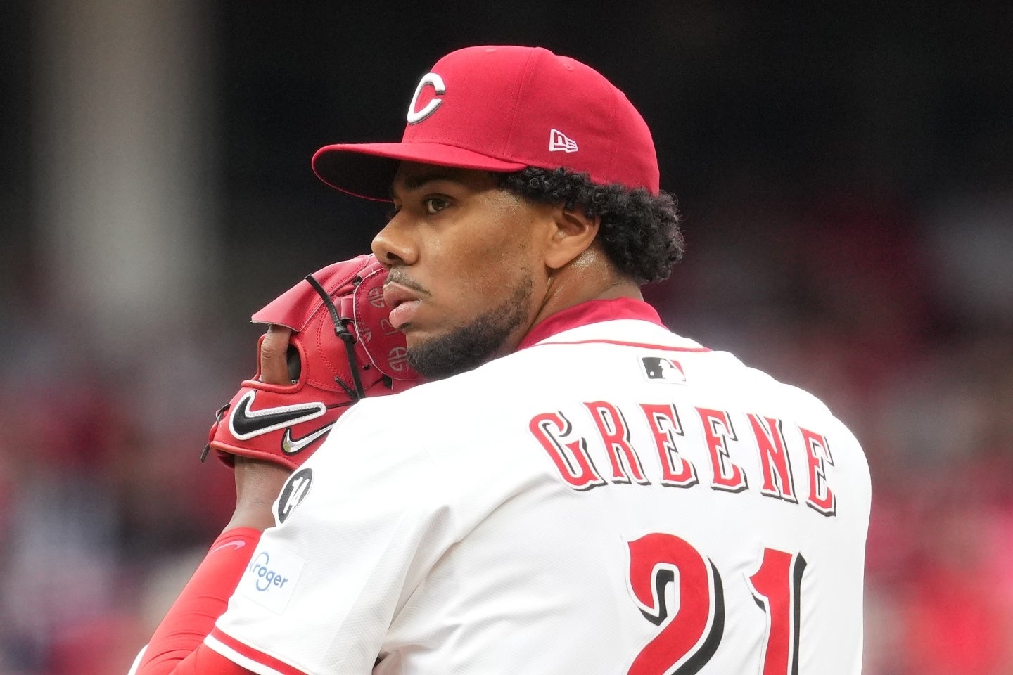 トレード移籍の噂が出ているレッズの剛腕グリーン。(C)Getty Images