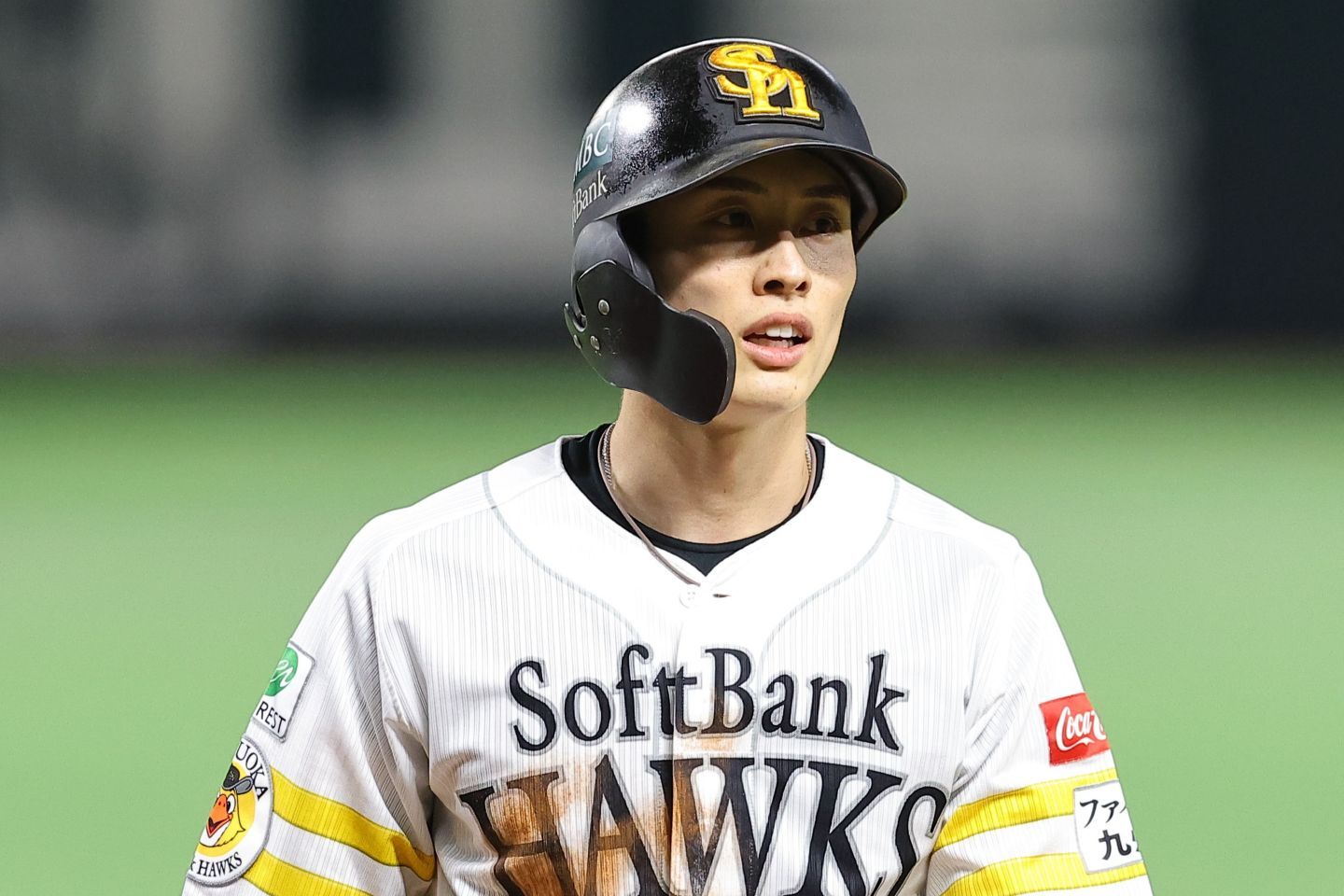 日本シリーズ1試合最多安打となる5安打を放った周東。写真:梅月智史(THE DIGEST写真部)