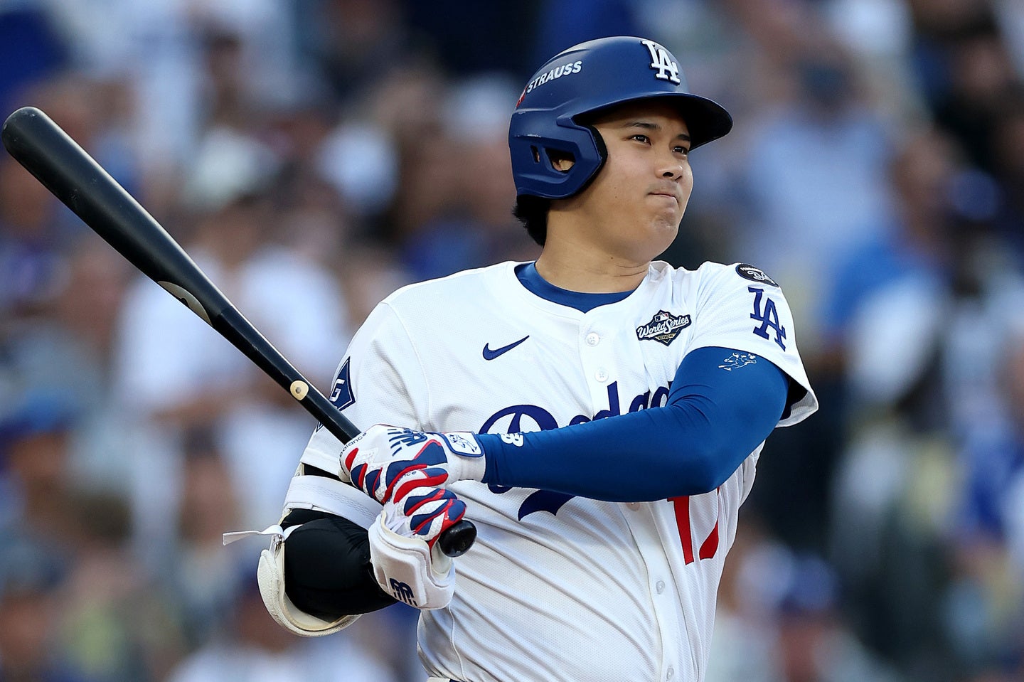 大谷が初回に二塁打を放ち、６試合連続安打をマークした。（C）Getty Images