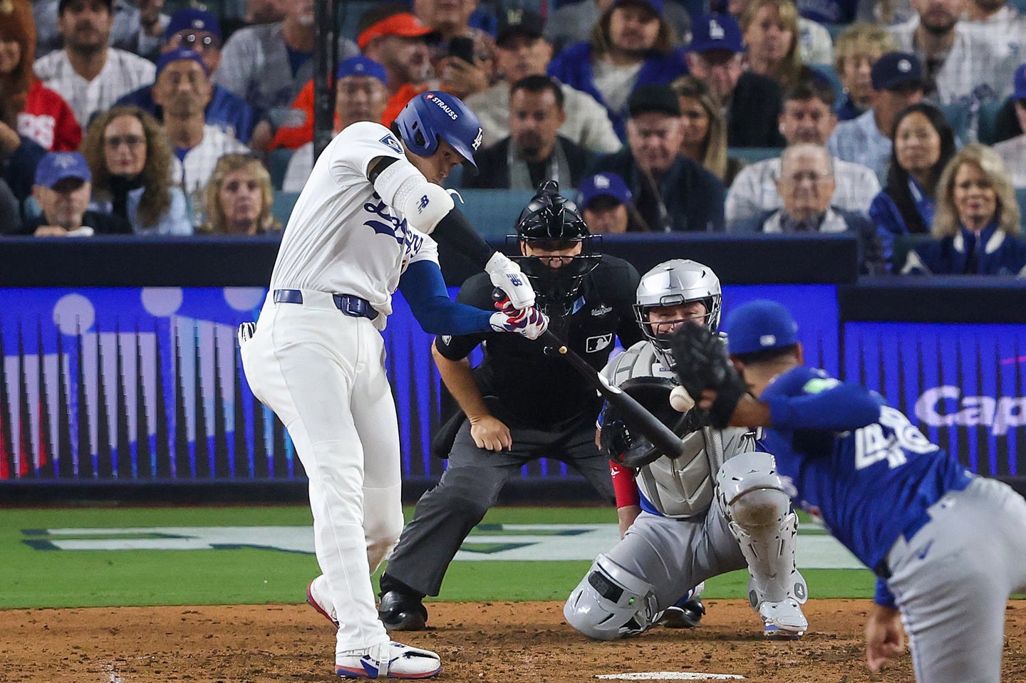 大谷の豪快アーチに親指を下に向けてブーイングした世界的スターが話題。（C）Getty Images