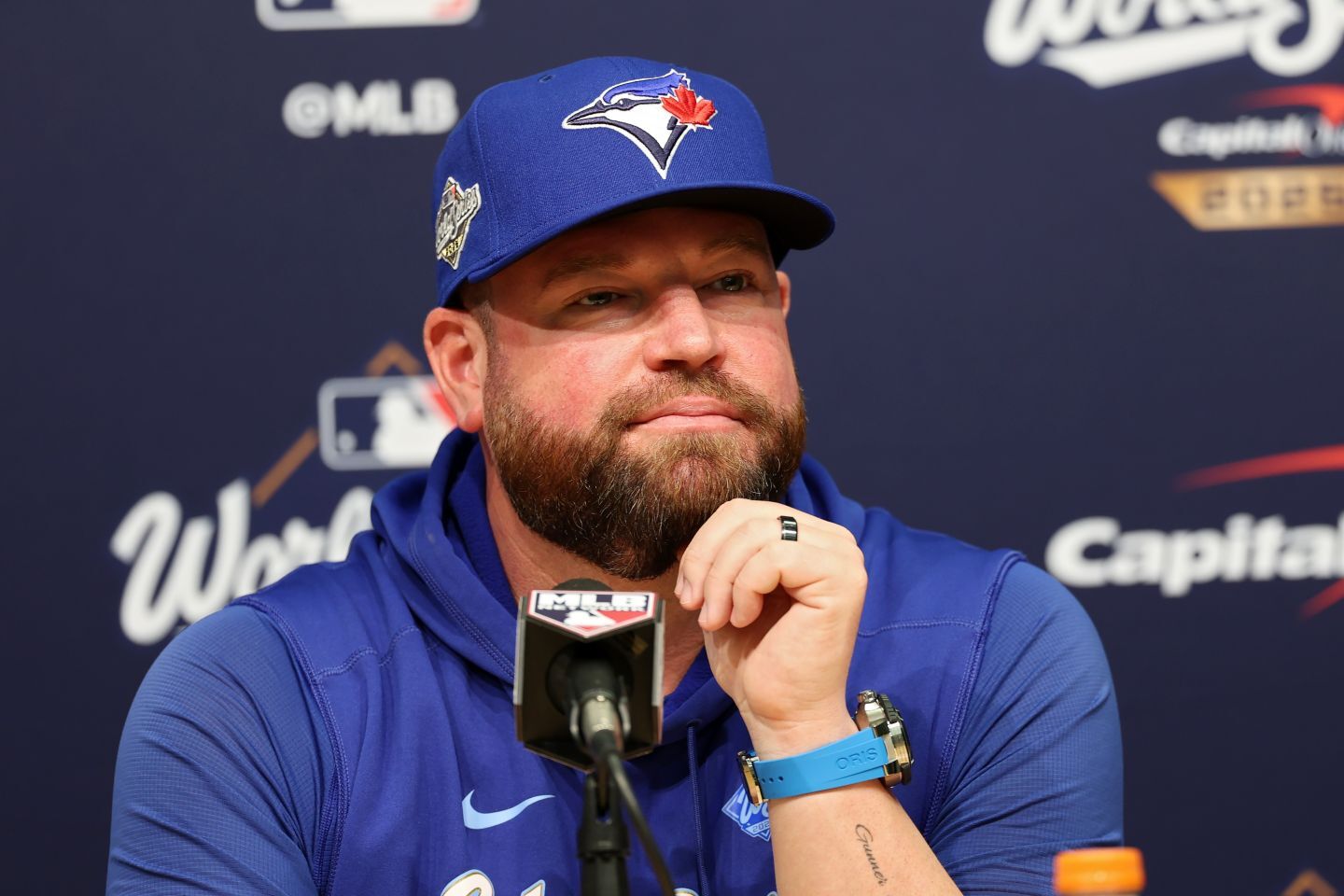 ブルージェイズを率いるシュナイダー監督。大谷に最大級の賛辞を贈った。(C) Getty Images