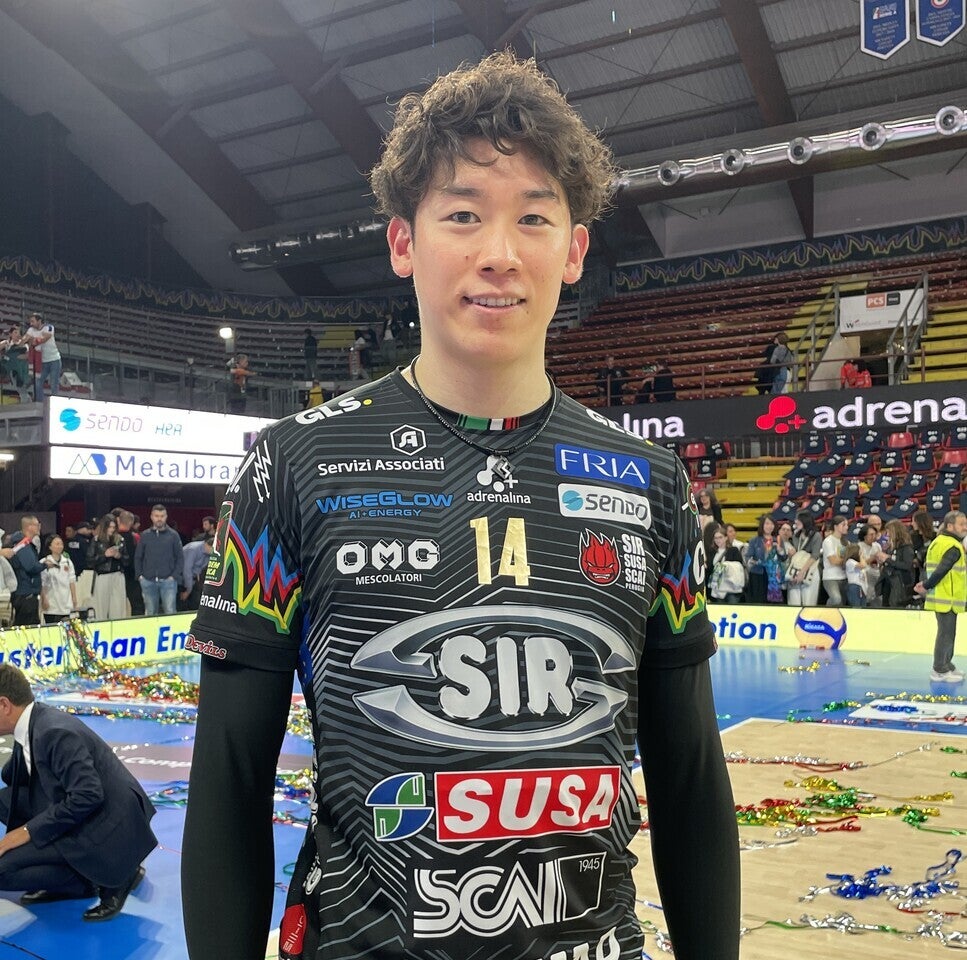 ホーム開幕戦を勝利で飾ったペルージャの石川。写真:佳子S.バディアーリ