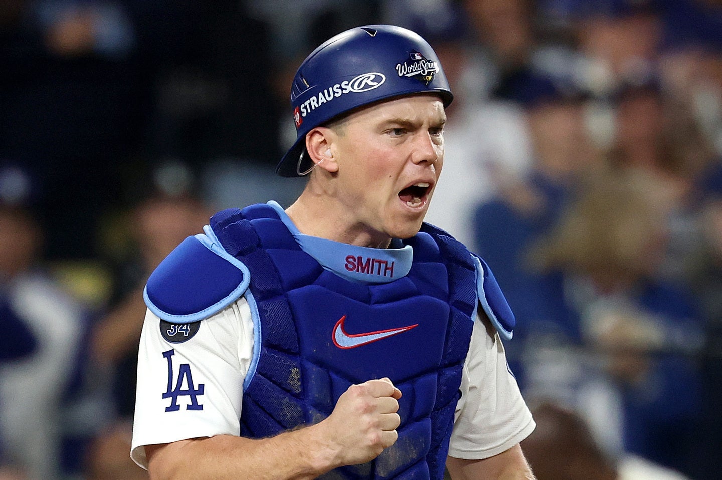 ドジャースの正捕手スミス。（C）Getty Images