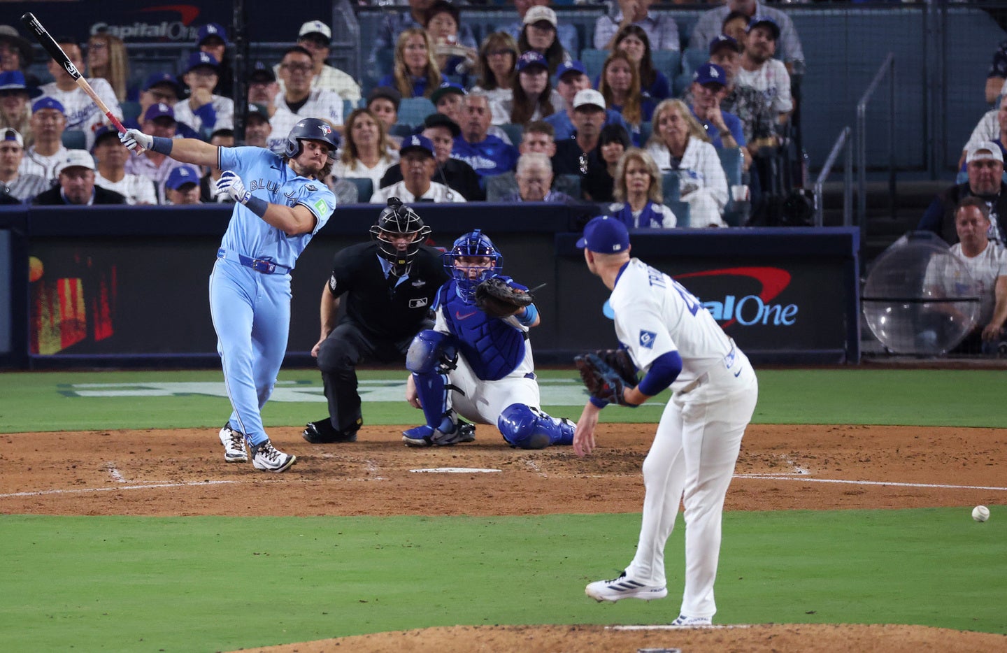 7回途中からマウンドに上がったトライネン。点差を広げてしまった。(C)Getty Images
