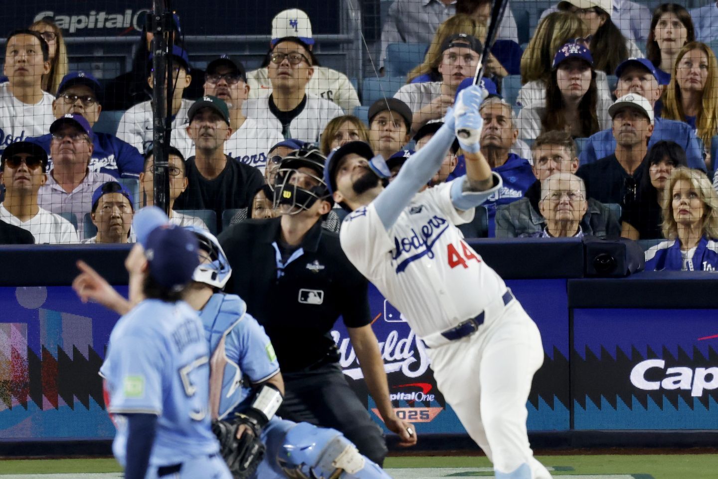 ポストシーズンでは打率.080と低迷するパヘス。第４戦では代打を送られた。(C) Getty Images