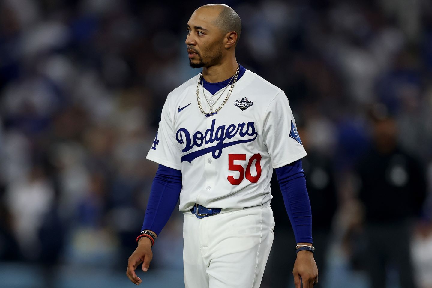 今ワールドシリーズで打撃不振に陥っているベッツ。(C) Getty Images