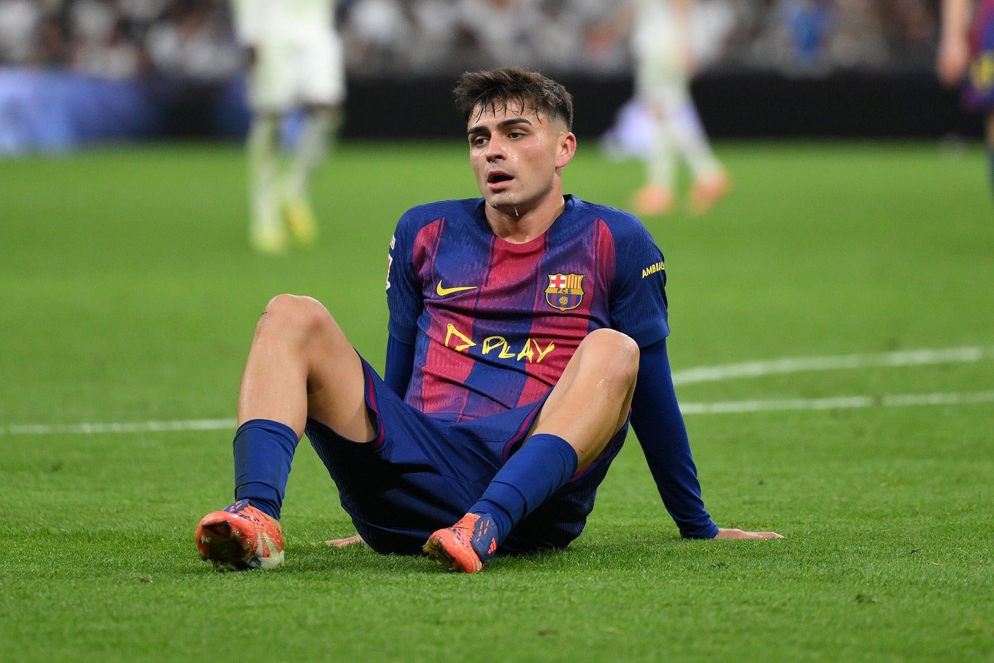 ここまでハイパフォーマンスを披露し続けてきたペドリ。早期の復帰を願うばかりだ。(C)Getty Images