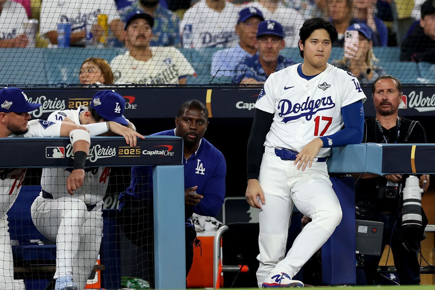 ポストシーズンここまで８本のホームランを放っている大谷。第６戦でさらなる爆発があるか。(C) Getty Images