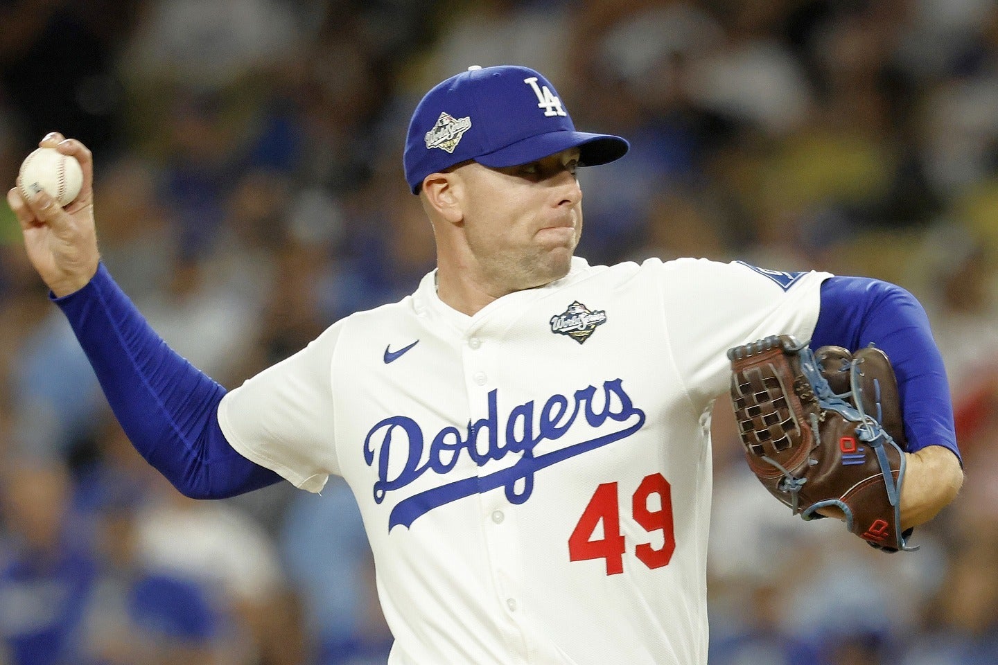 今季期待されたほどのパフォーマンスを発揮できていないトライネン。ワールドシリーズでも背信投球が見られた。(C) Getty Images