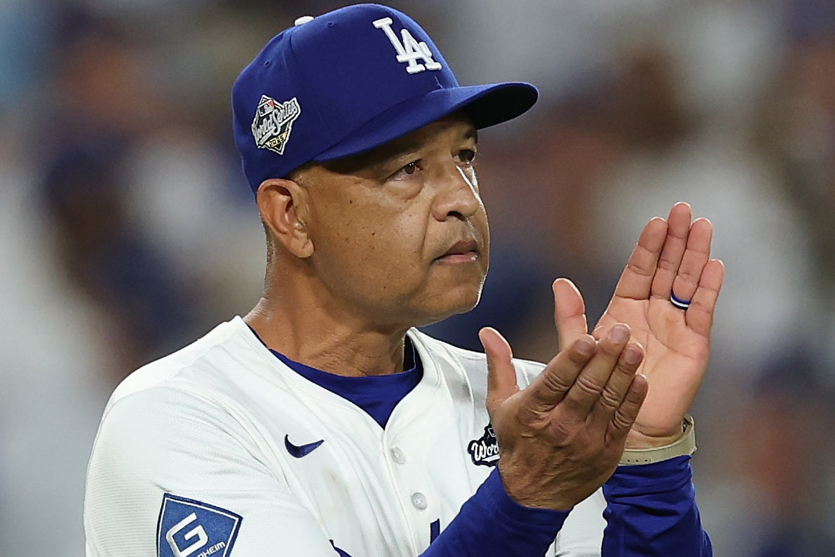 ドジャースのロバーツ監督。（C）Getty Images