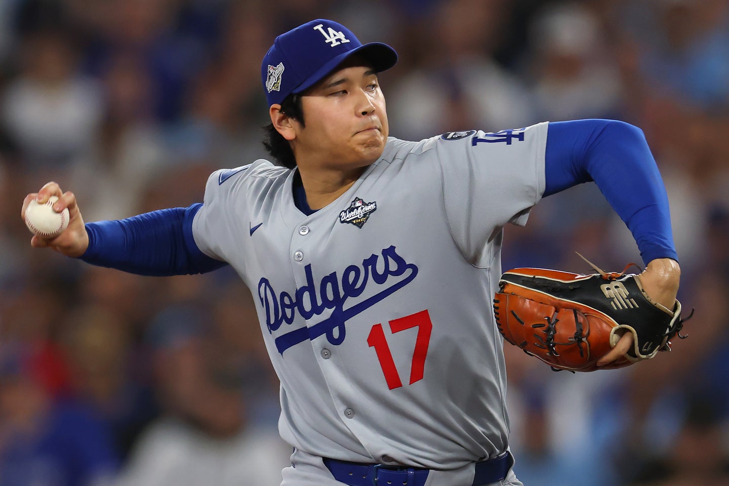 投打の二刀流で出場したドジャースの大谷翔平。（C）Getty Images