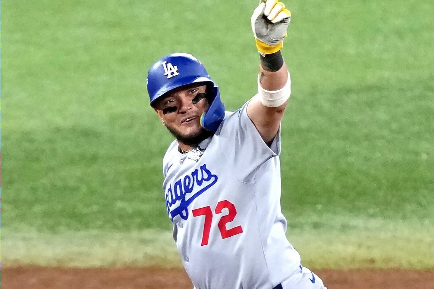 同点ソロHRを放ったロハス。(C) Getty Images