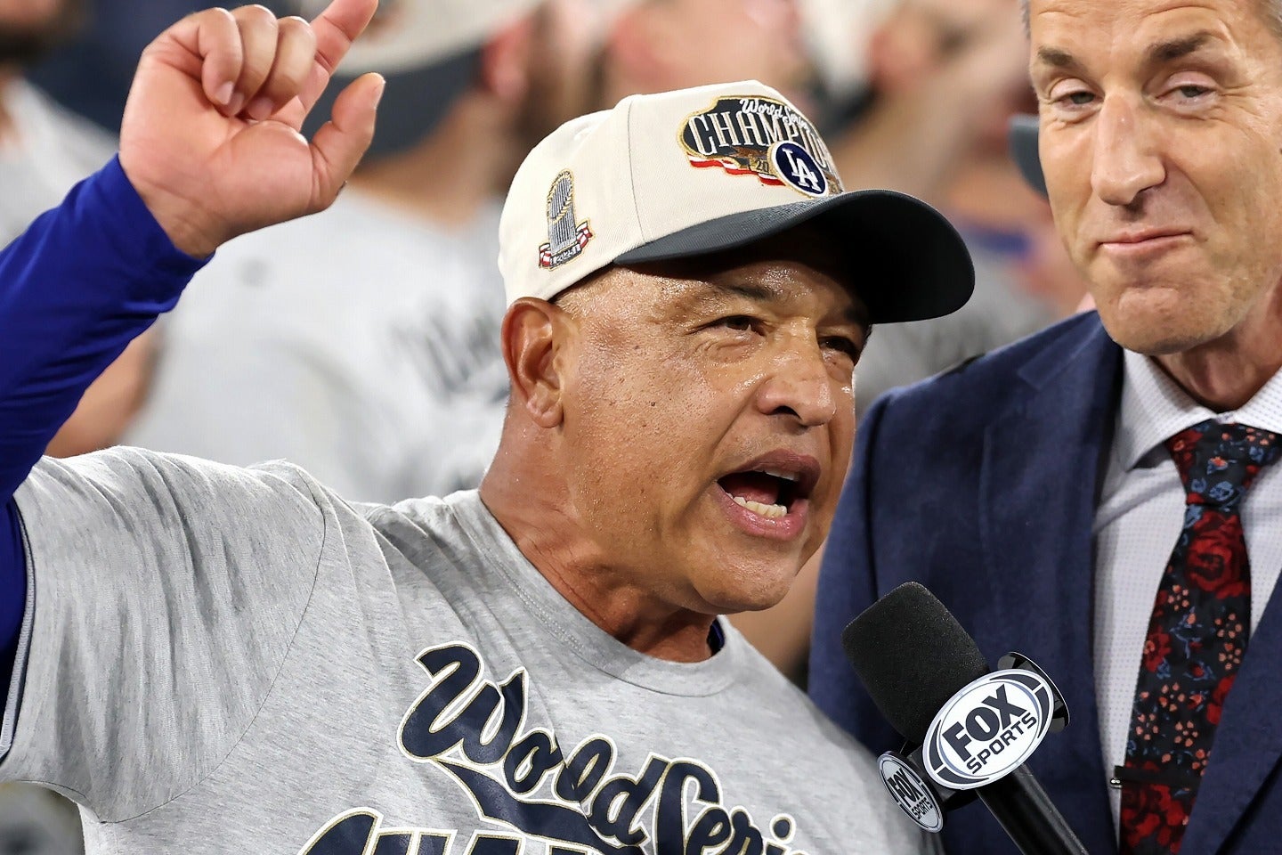 勝負の第７戦で選手起用の采配が光ったロバーツ監督。(C) Getty Images