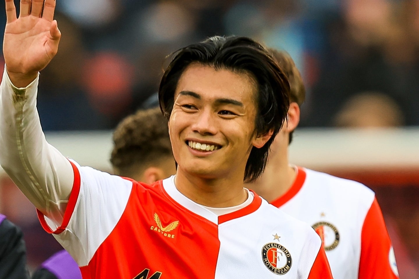 11節のフォレンダム戦で２ゴールを決めた上田。(C)Getty Images