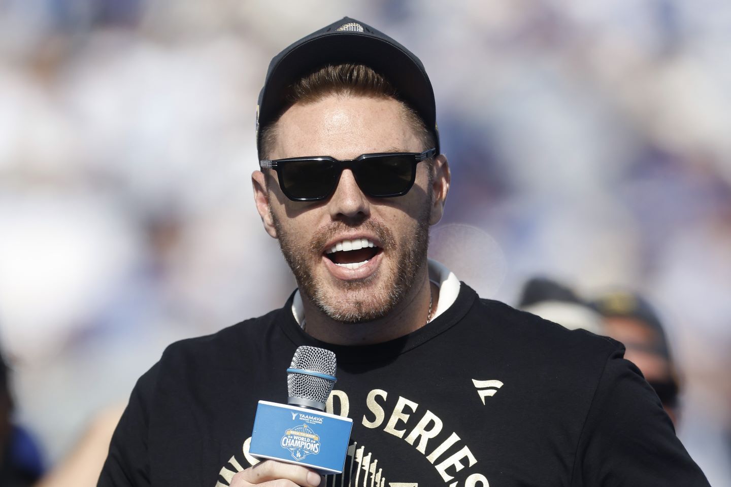 ファンの大歓声がチームの力になったと話したフリーマン。(C) Getty Images