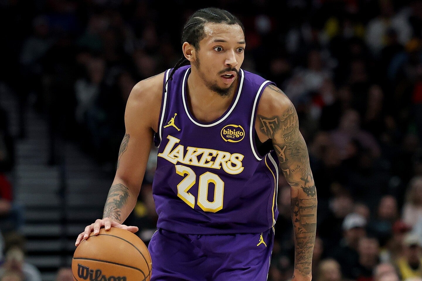 レイカーズを勝利に導いたスミスJr.だが、実は体調不良を押して強行出場していたという。(C)Getty Images