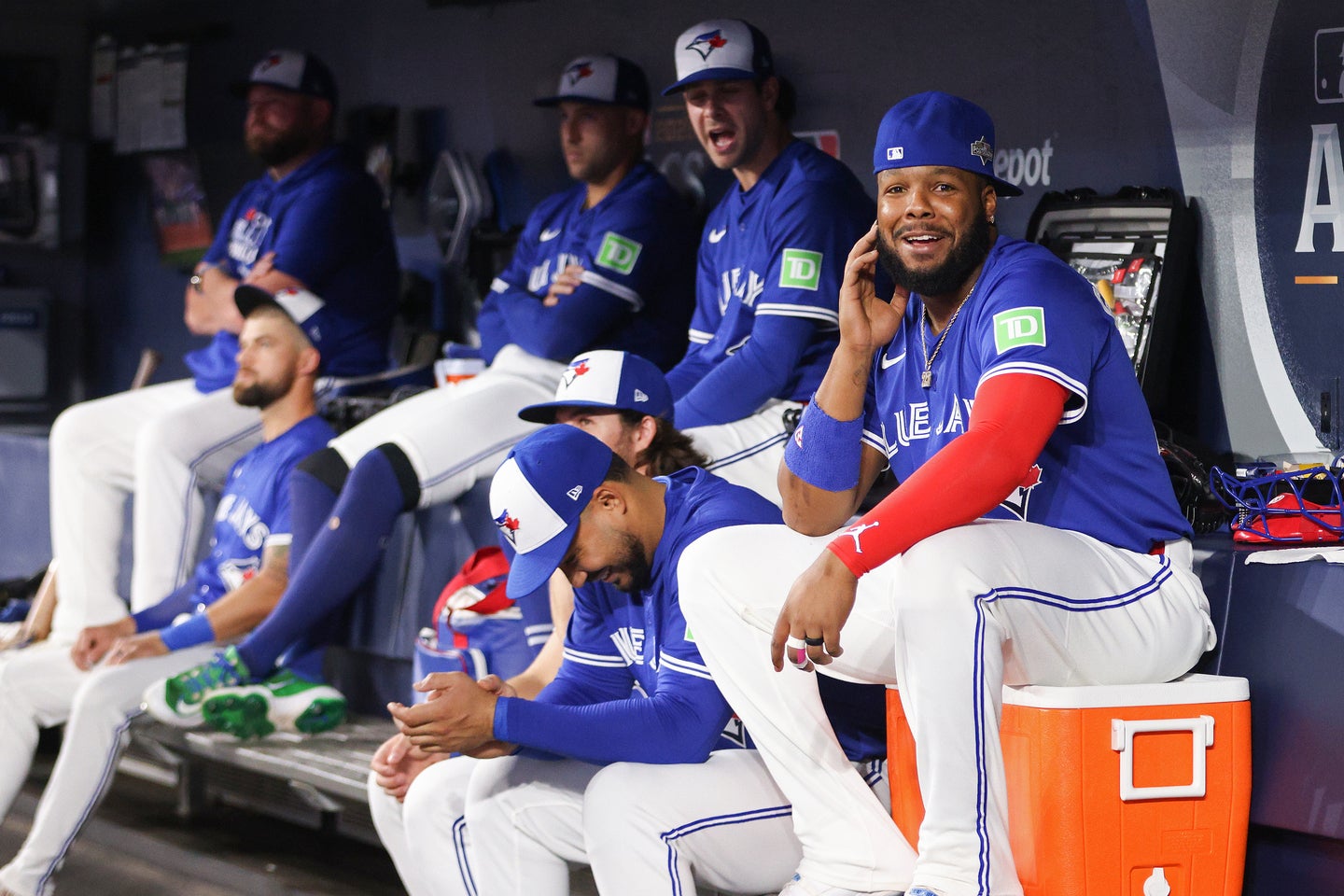 ブルージェイズの本拠地に専用ロッカーを持つ日本人栄養士が話題となっている。（C）Getty Images