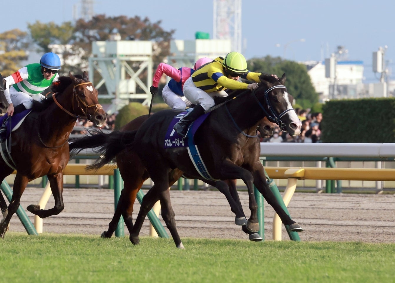 単勝１番人気のマスカレードボールがGⅠ初戴冠を果たした。写真：産経新聞社