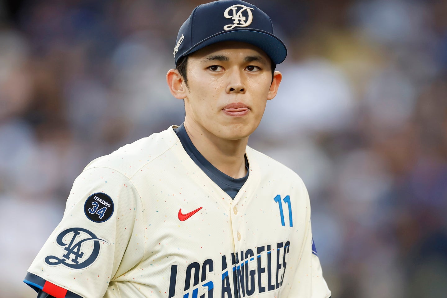 24歳の誕生日を迎えたドジャースの佐々木。（C）Getty Images