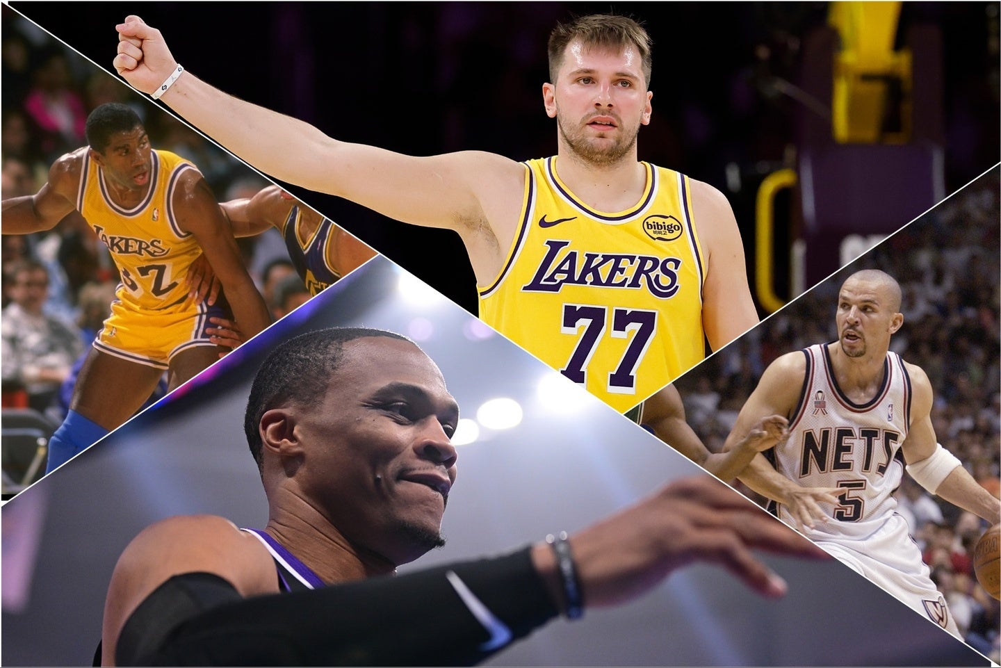 トリプルダブルを量産した、新旧万能PGを振り返る。(C)Getty Images