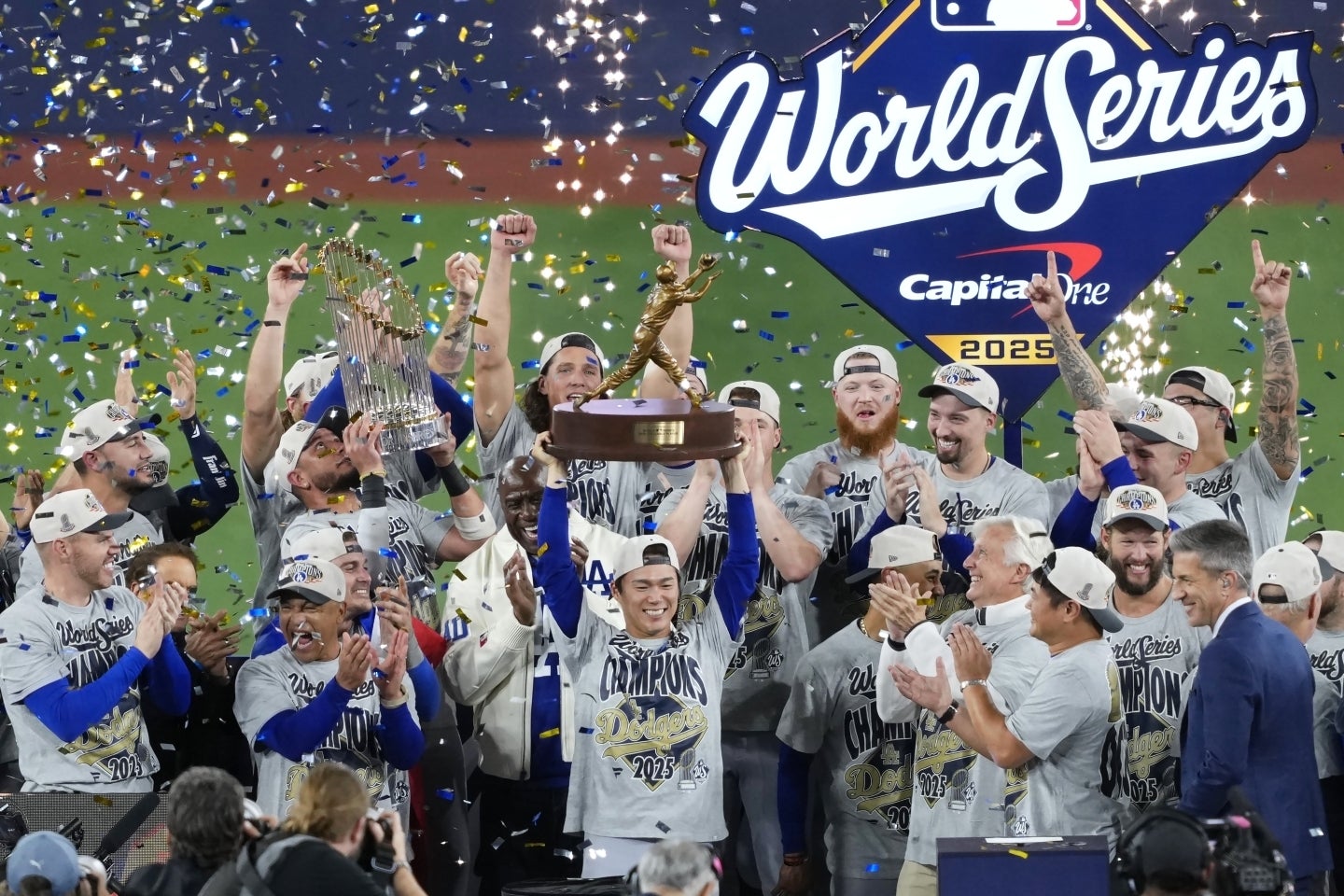 今年のワールドシリーズは、ドジャースの連覇で幕を閉じた。(C)Getty Images