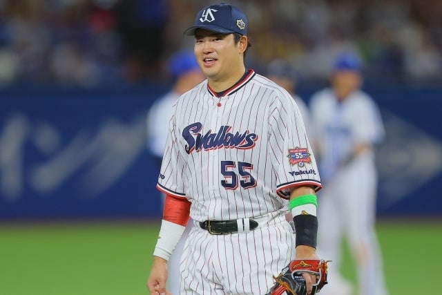 今オフのMLB挑戦が有力視される村上。写真：福冨倖希