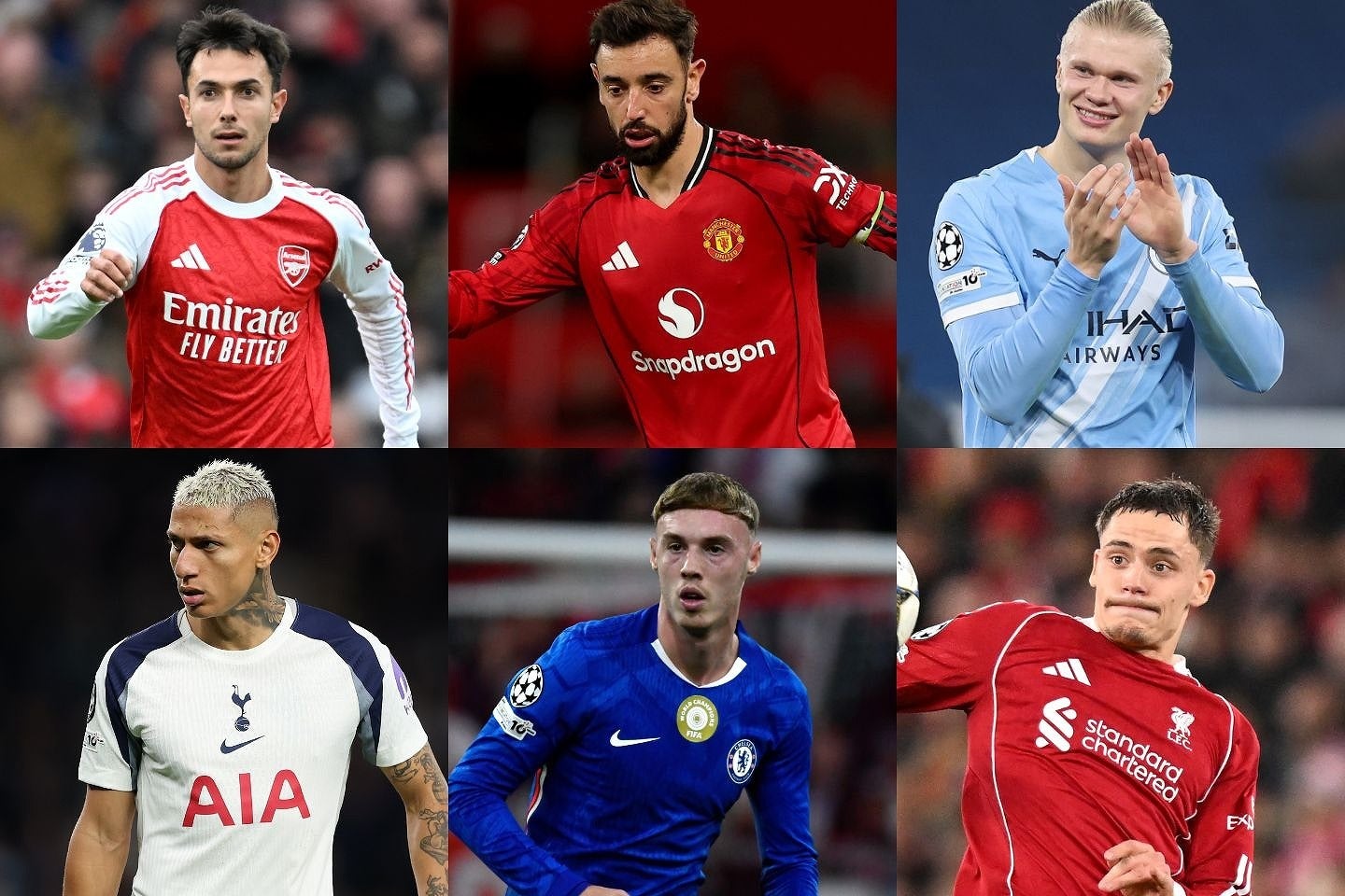 序盤の10試合ではアーセナルが首位の座をキープ。マンŪ、マンC、トッテナム、チェルシー、リバプールが、その背中を追う。(C)Getty Images