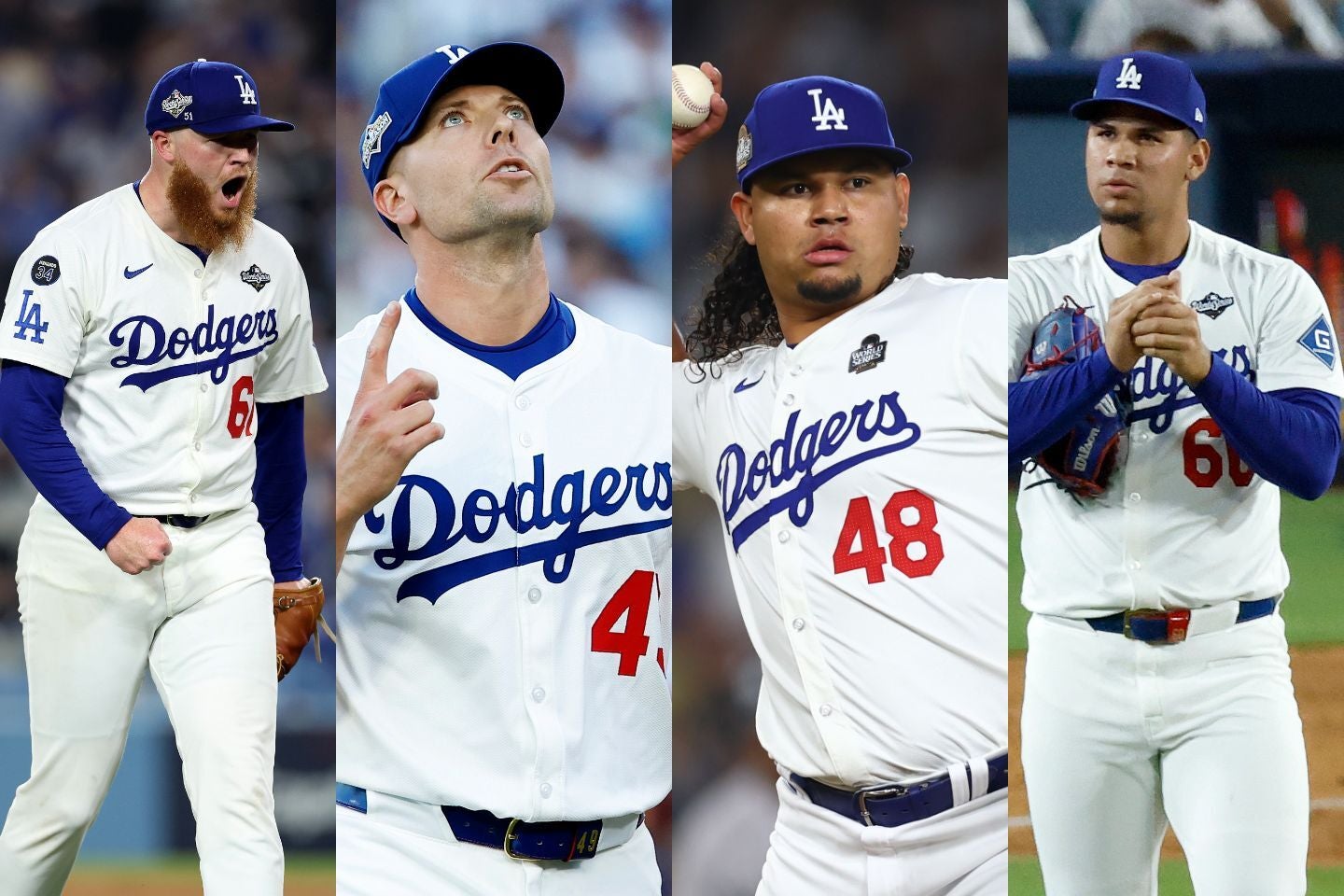 リリーフ陣の強化が優先課題になっている。左からクライン、トライネン、グラテロル、ヘンリケス。（C）Getty Images