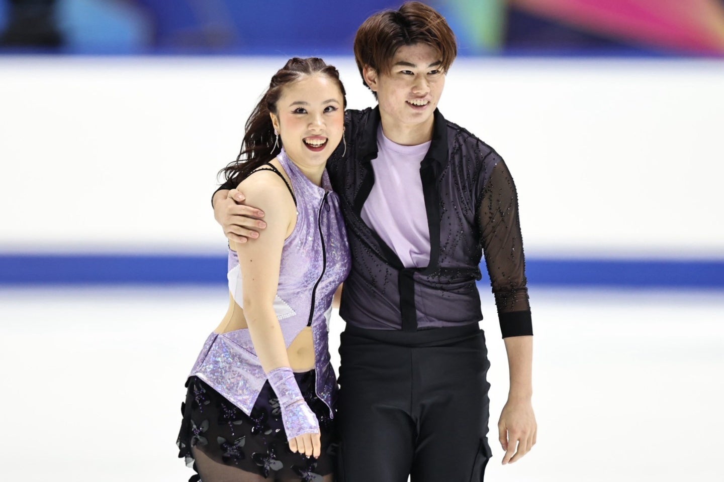 RDを終え、ほっとした表情を浮かべる吉田（左）と森田（右）。写真：梅月智史（THE DIGEST写真部）