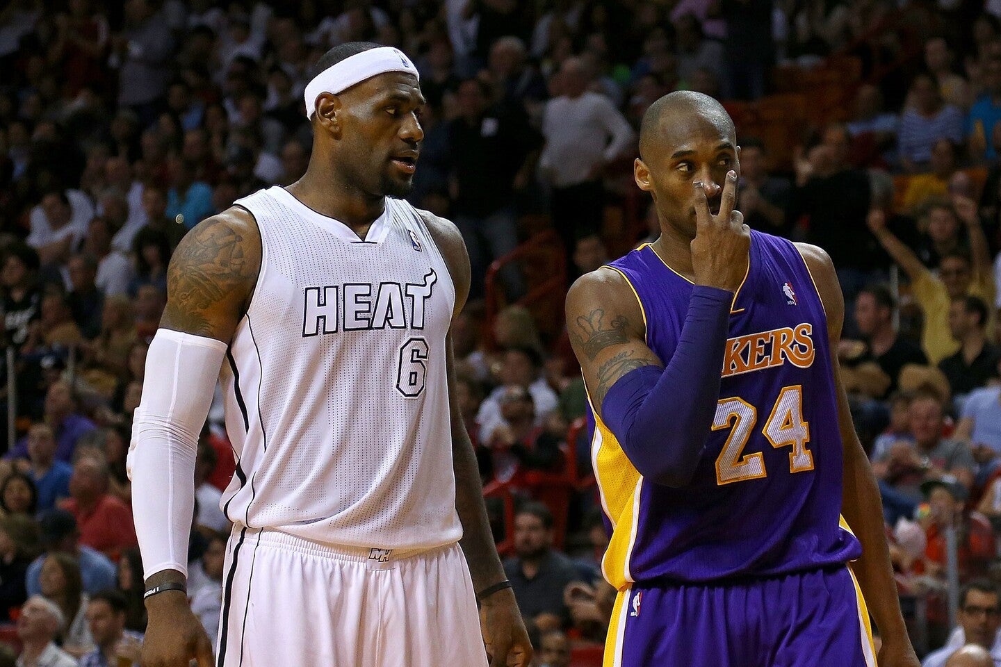 NBAの２大スターと共闘経験のある選手が、両者の違いを語った。(C)Getty Images